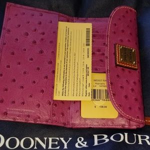 Dooney & Bourke Ostrich leather continental clutch